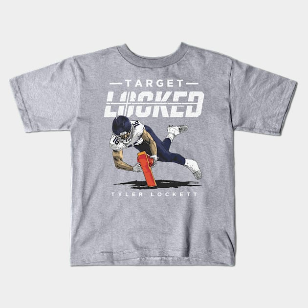 Tyler Lockett Seattle Target Locked Kids T-Shirt by ClarityMacaws